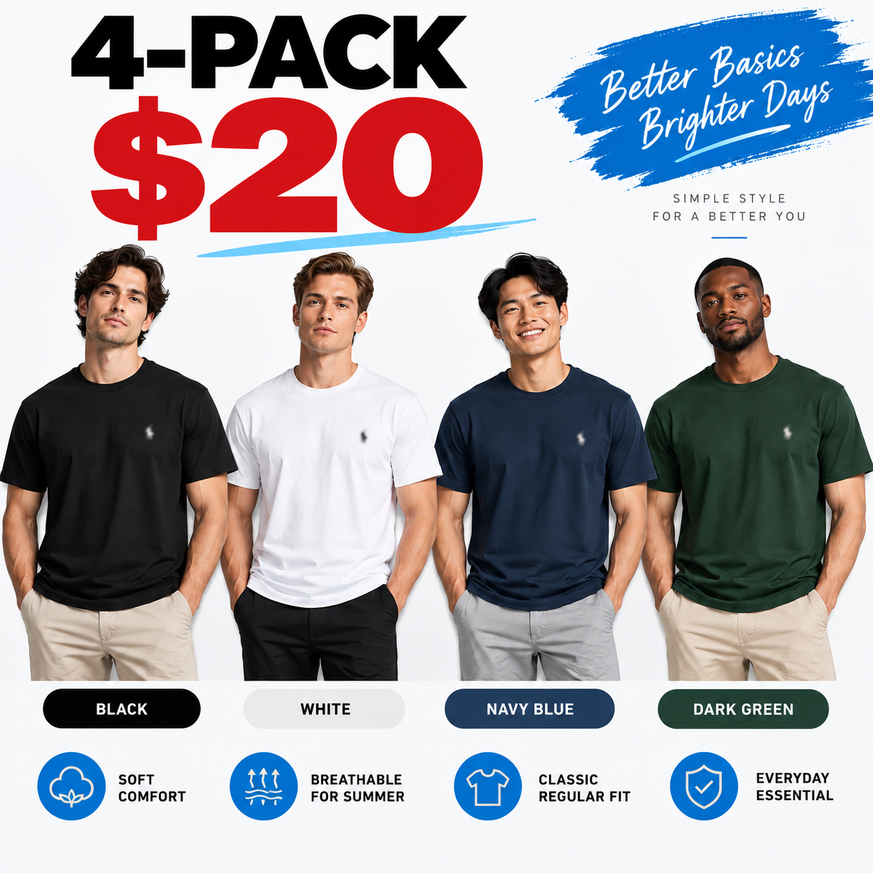 Men’s Basic Crew-Neck T-Shirt