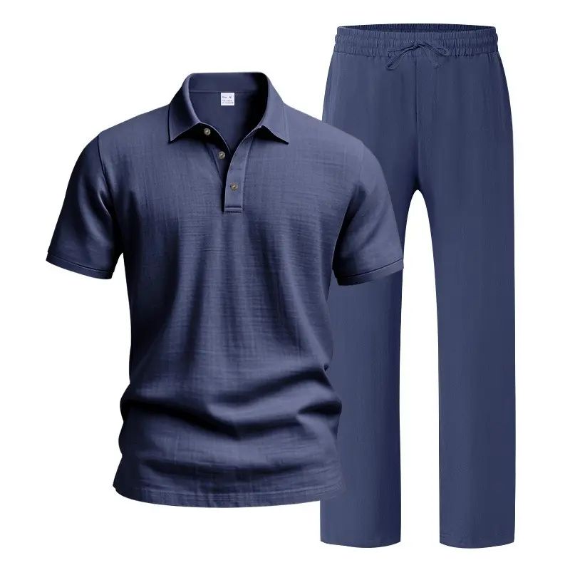 Men’s Linen Beach Two Piece Set
