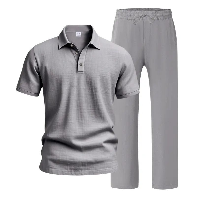 Men’s Linen Beach Two Piece Set