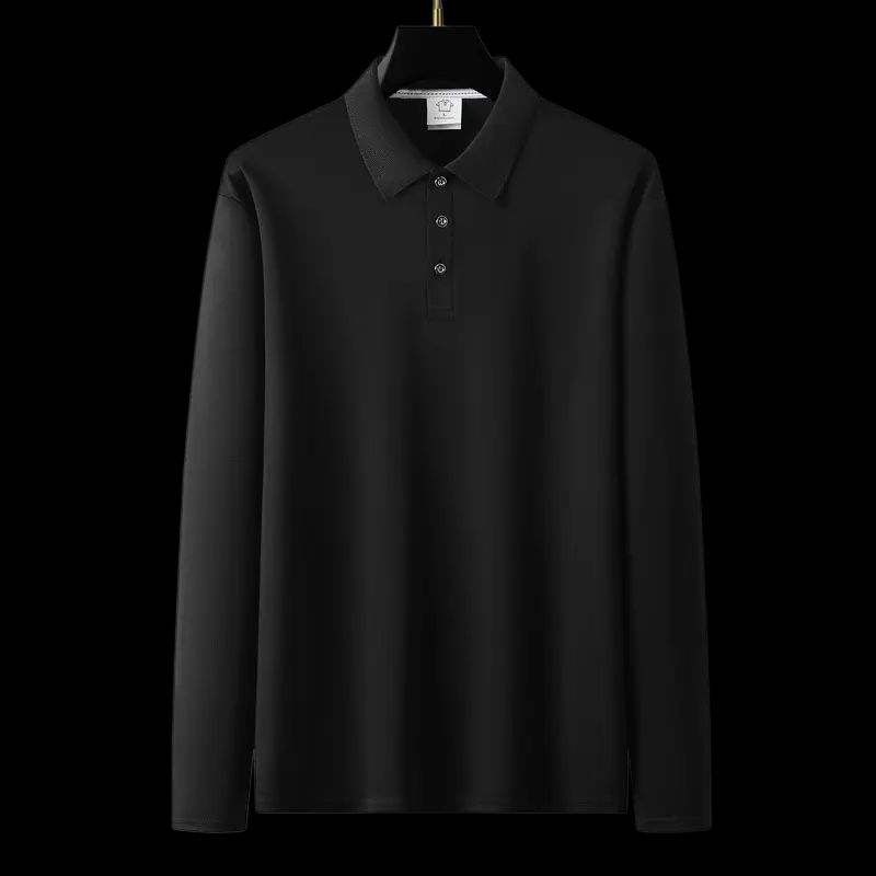 Men's 4-Pack Performance Long Sleeve Polo Shirts - Quick-Dry Athletic Golf & Tennis Tops