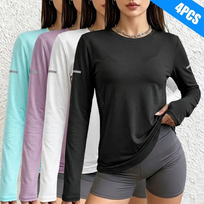 Set of 4 women’s long-sleeve shirts — very casual wear