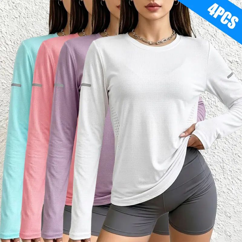 Set of 4 women’s long-sleeve shirts — very casual wear