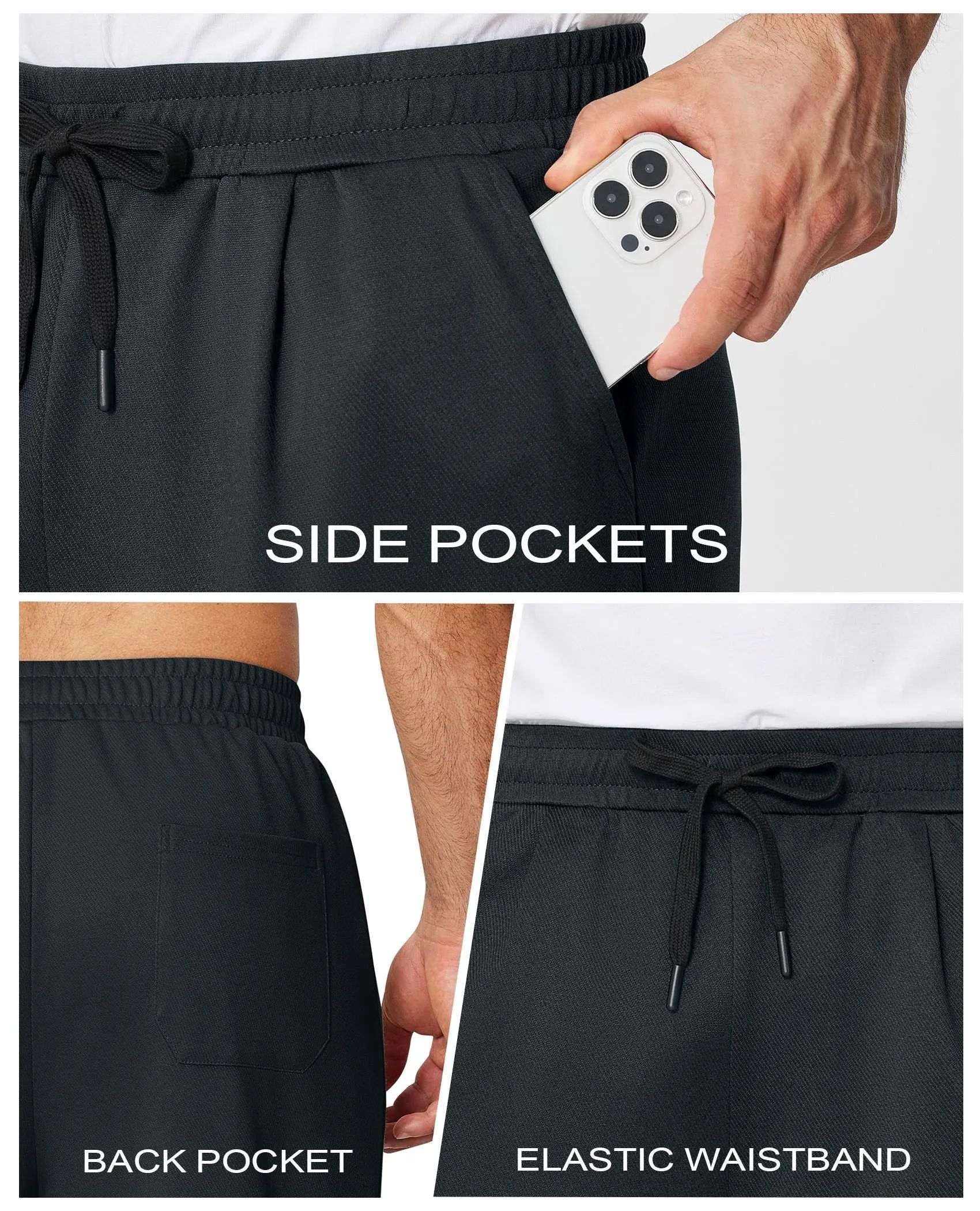 4-Pack Men's Loose Fitting Casual Pants