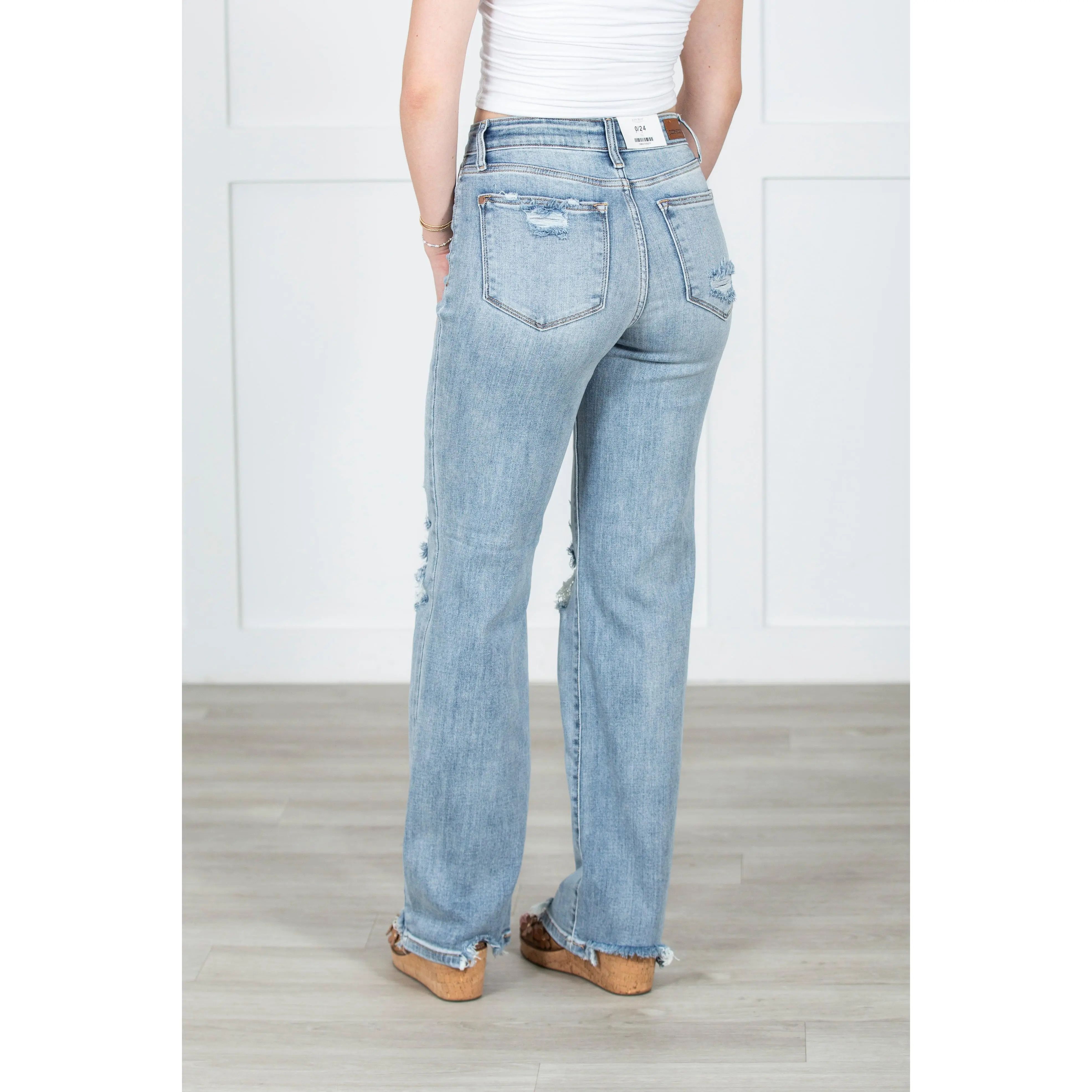 Ladies In The 90s Blue Jeans