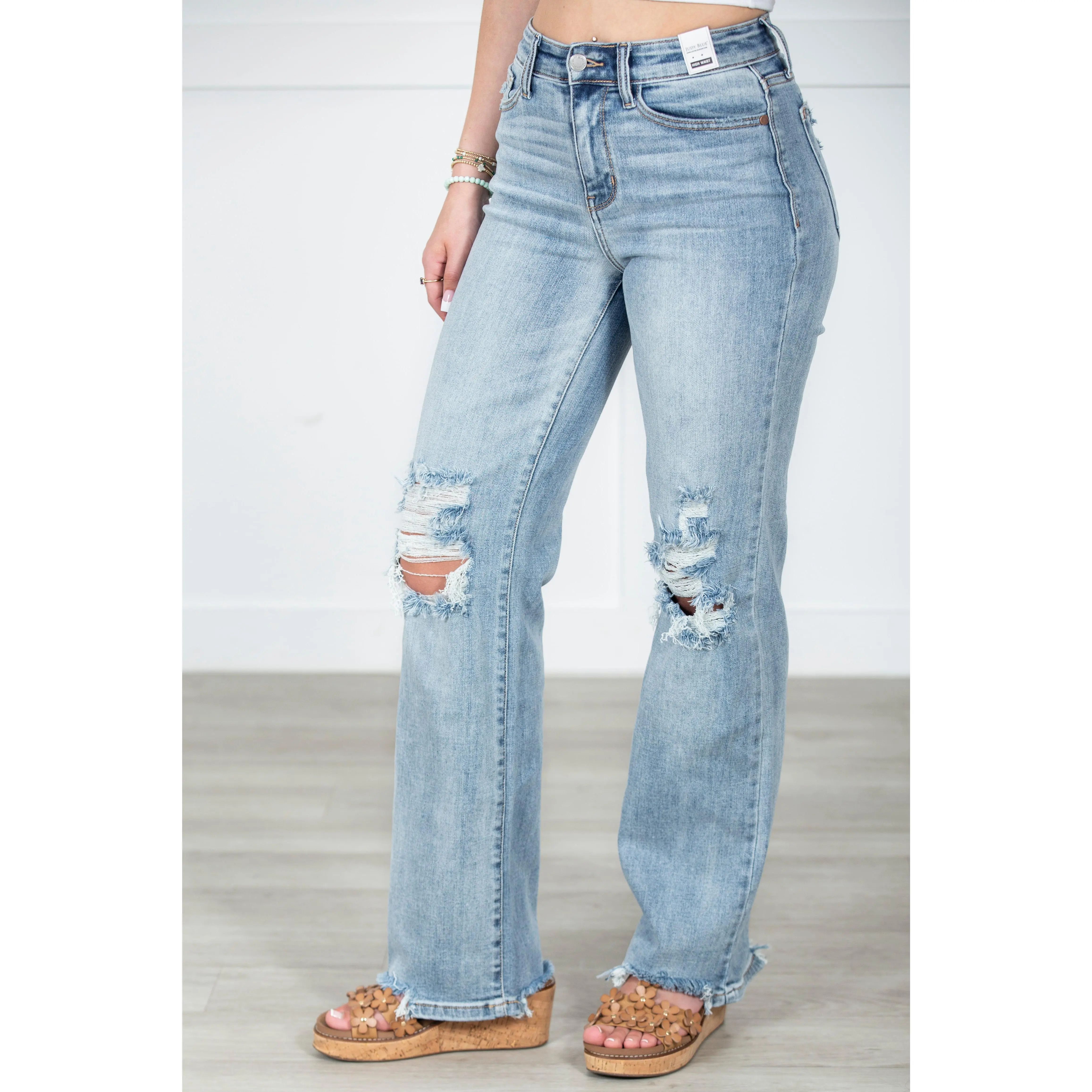 Ladies In The 90s Blue Jeans