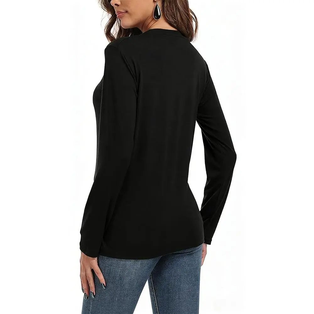 【Limited time deal】【Fast Shipping】Women's Loose Fit Long Sleeve Crewneck Tops