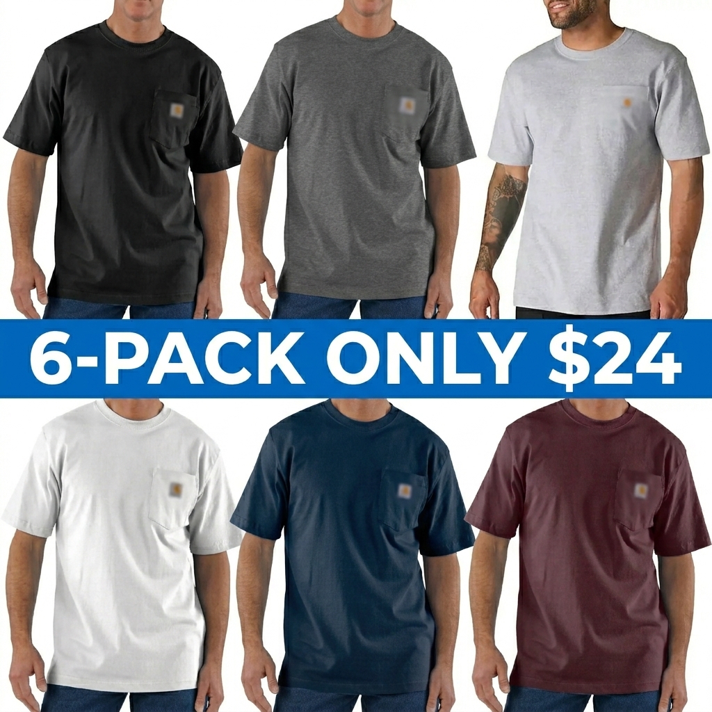 Men's Heavyweight Cotton Pocket T-Shirt