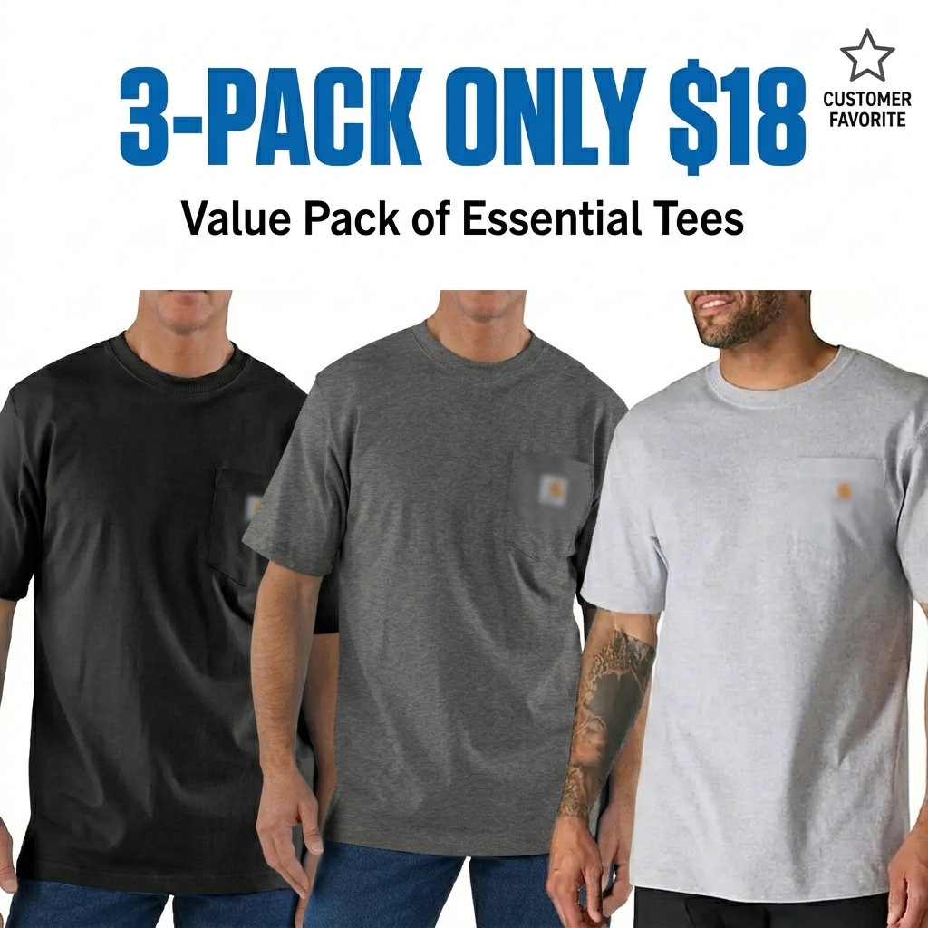 Men's Heavyweight Cotton Pocket T-Shirt