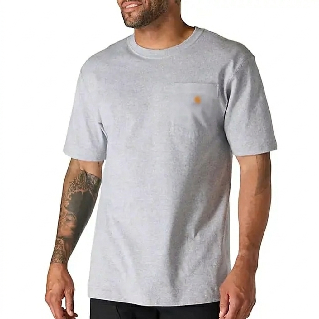Men's Heavyweight Cotton Pocket T-Shirt