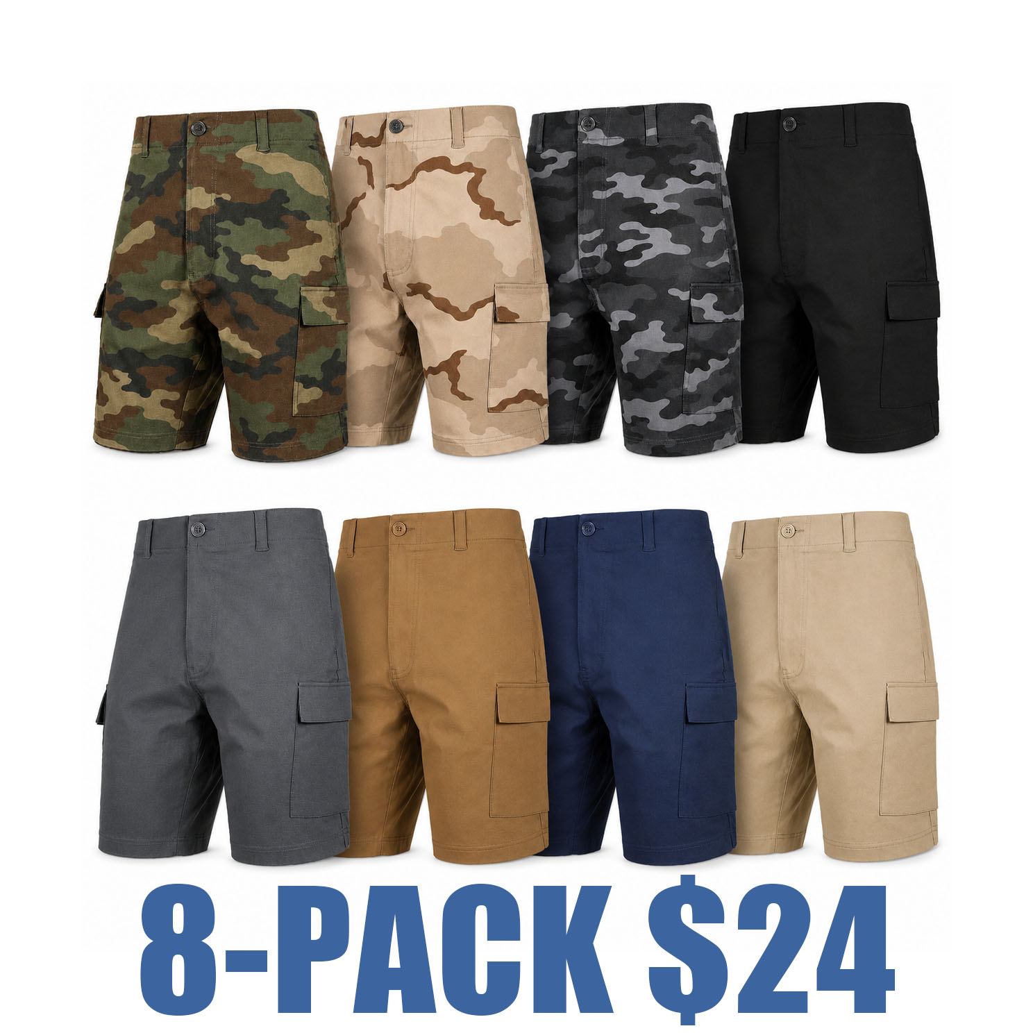 Men's Super Stretch Cargo Shorts