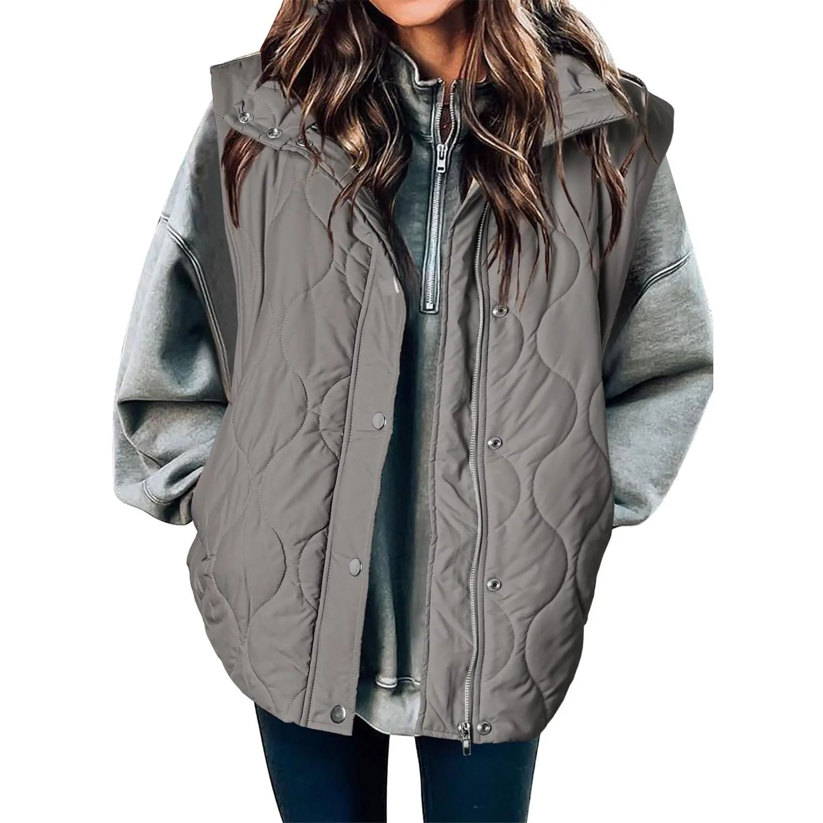 Women's Oversized Quilted Puffer Vest