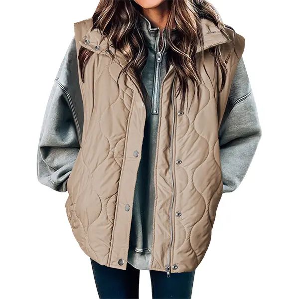 Women's Oversized Quilted Puffer Vest