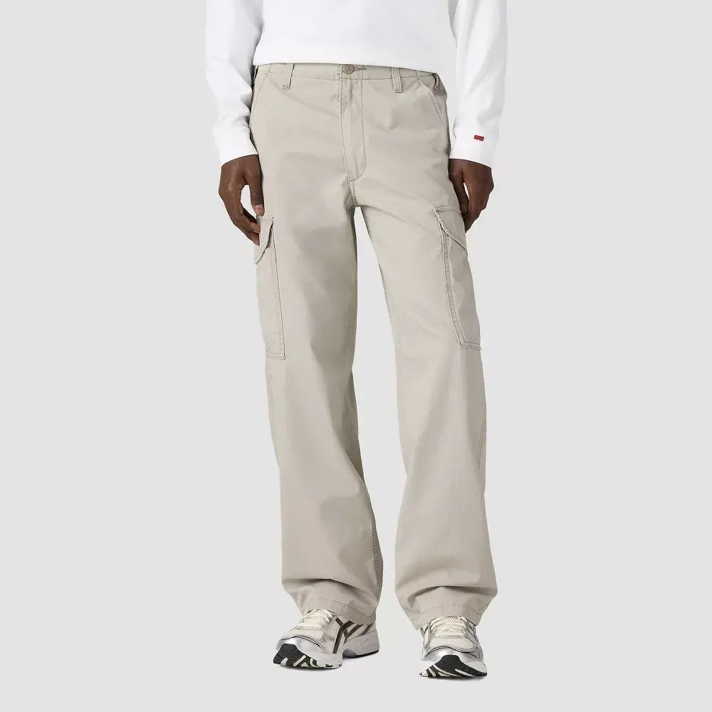 Men's Classic Utility Cargo Pants - Baggy Fit, Durable Fabric