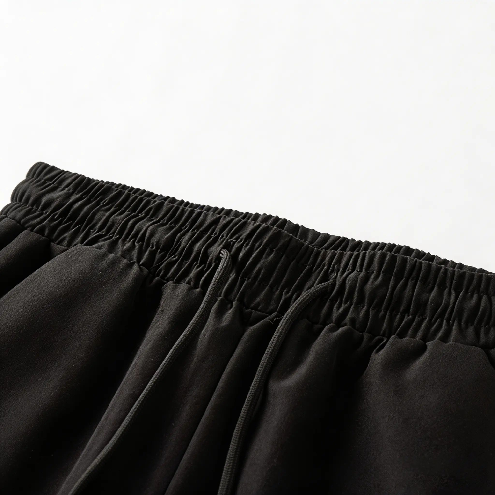 Men's high street style contrasting color splicing side striped tied wide-leg pants