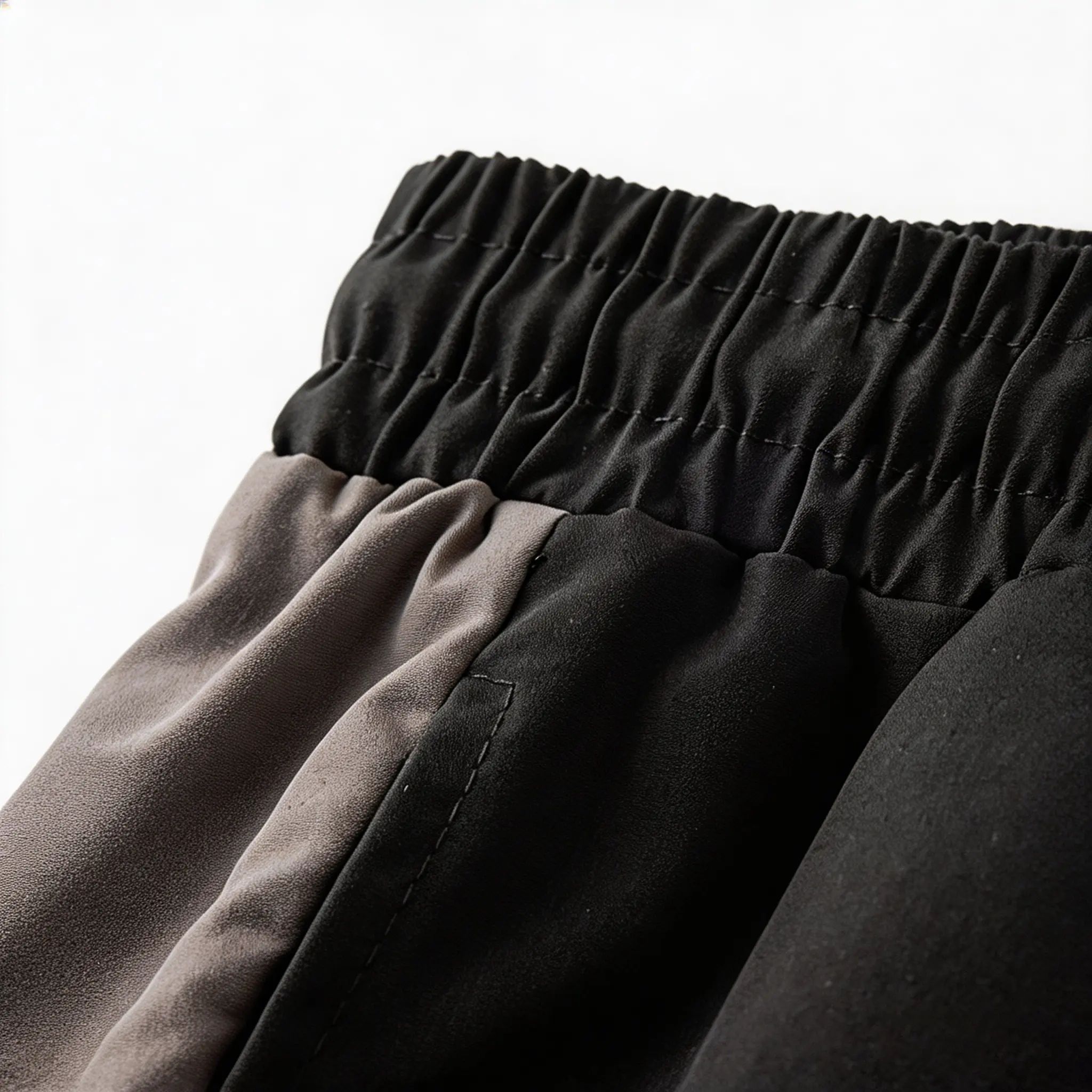 Men's high street style contrasting color splicing side striped tied wide-leg pants