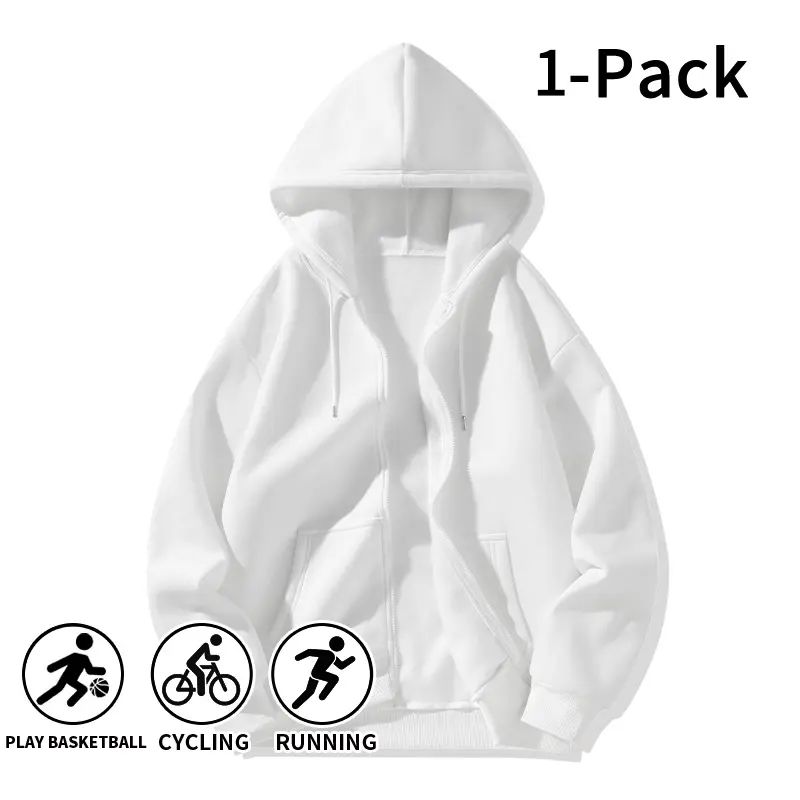 Men's Full Zip Hoodies – Loose Fit Athletic Hooded Sweatshirts
