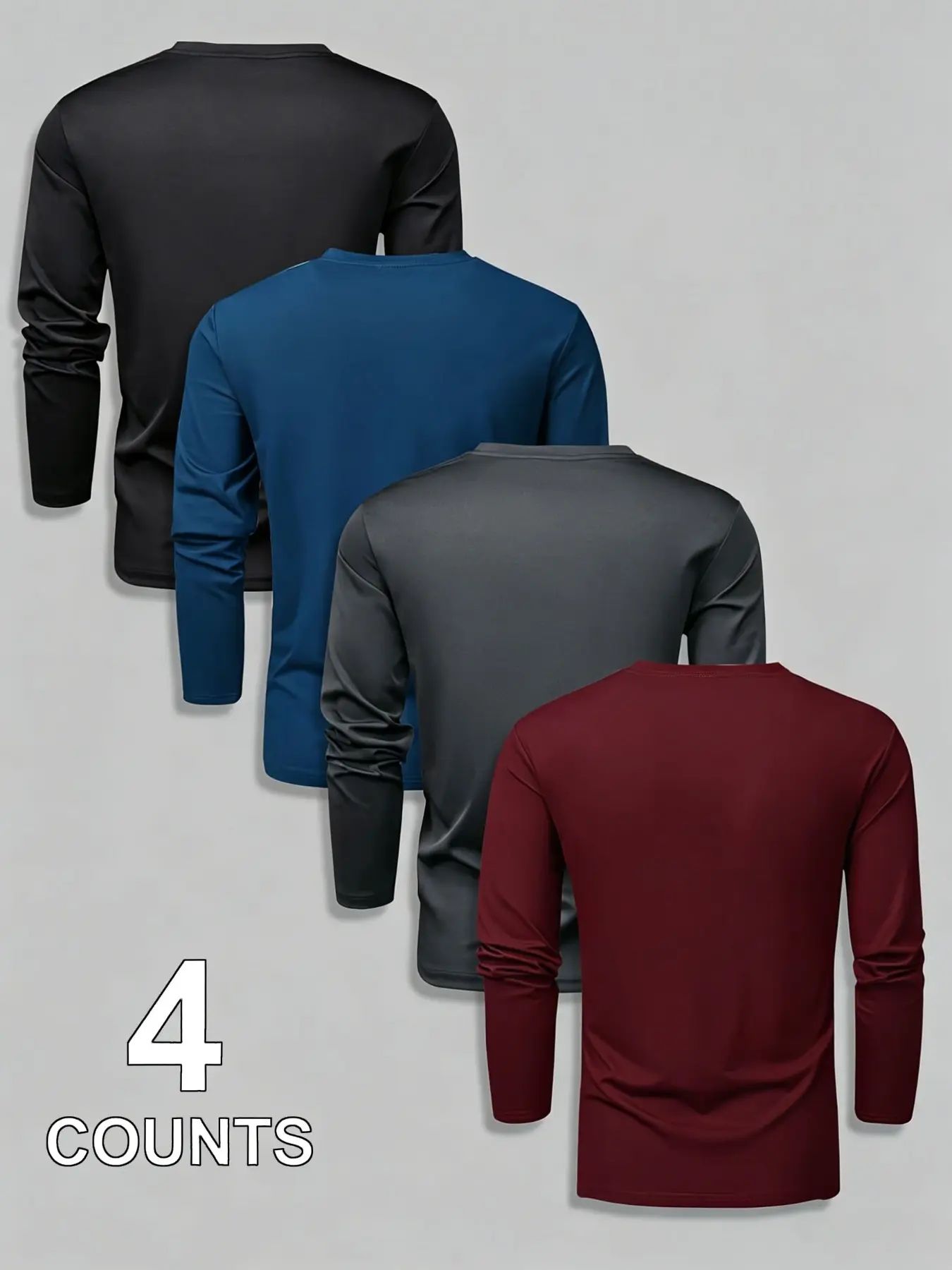 Men's Bull Head Print Long Sleeve Tees