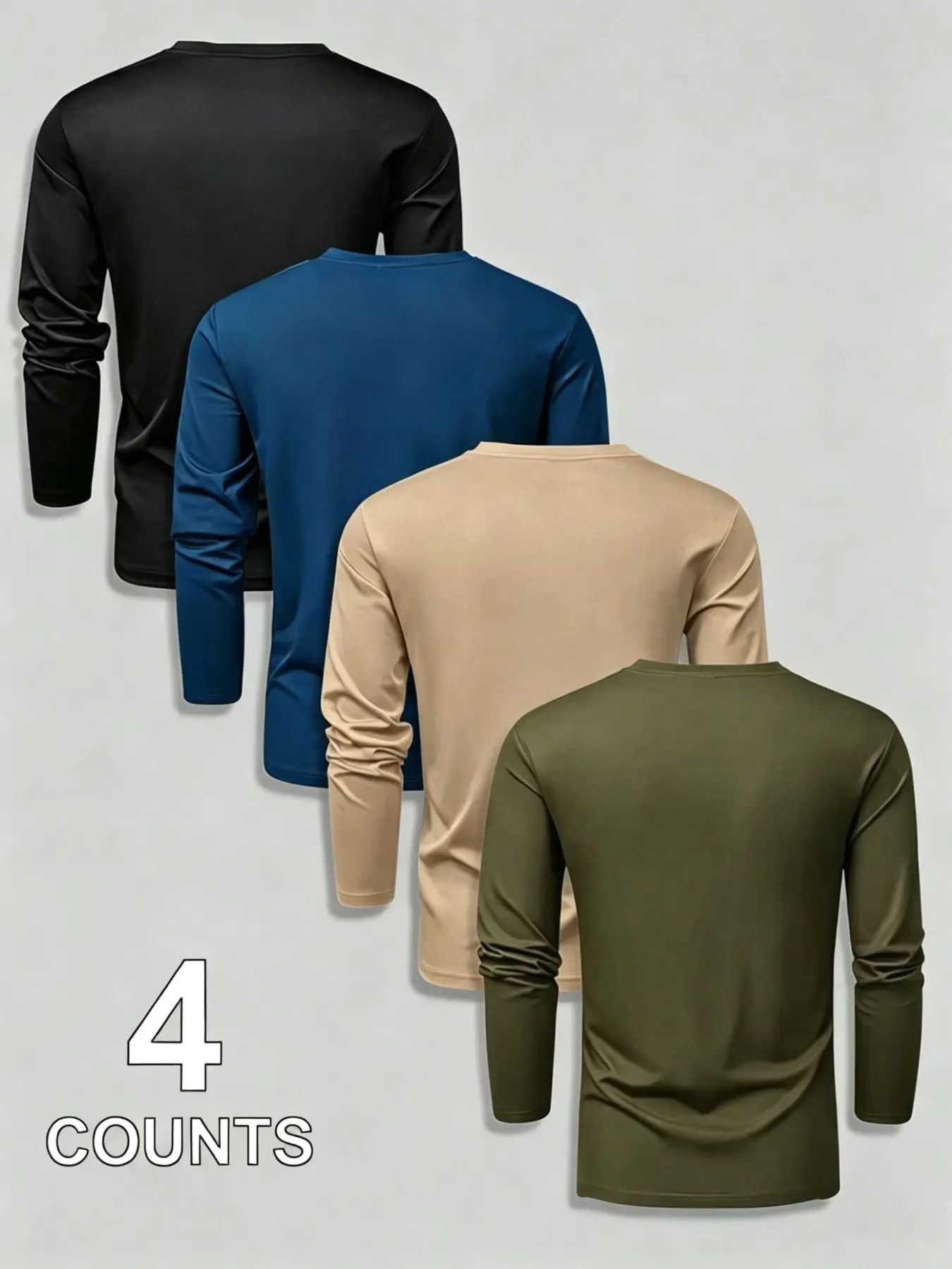 Men's Bull Head Print Long Sleeve Tees