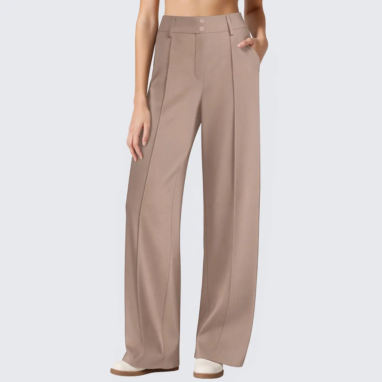 Women's High-Rise Straight Leg Ponte Pants