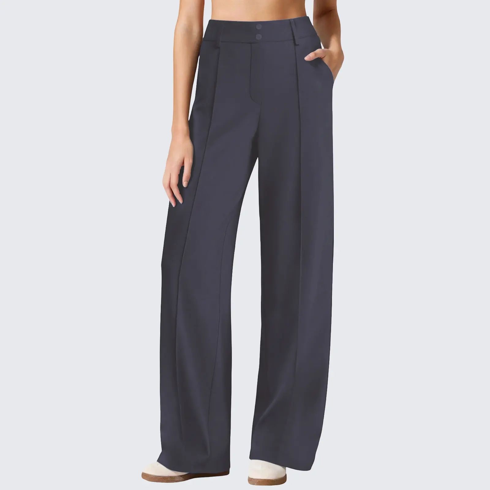 Women's High-Rise Straight Leg Ponte Pants