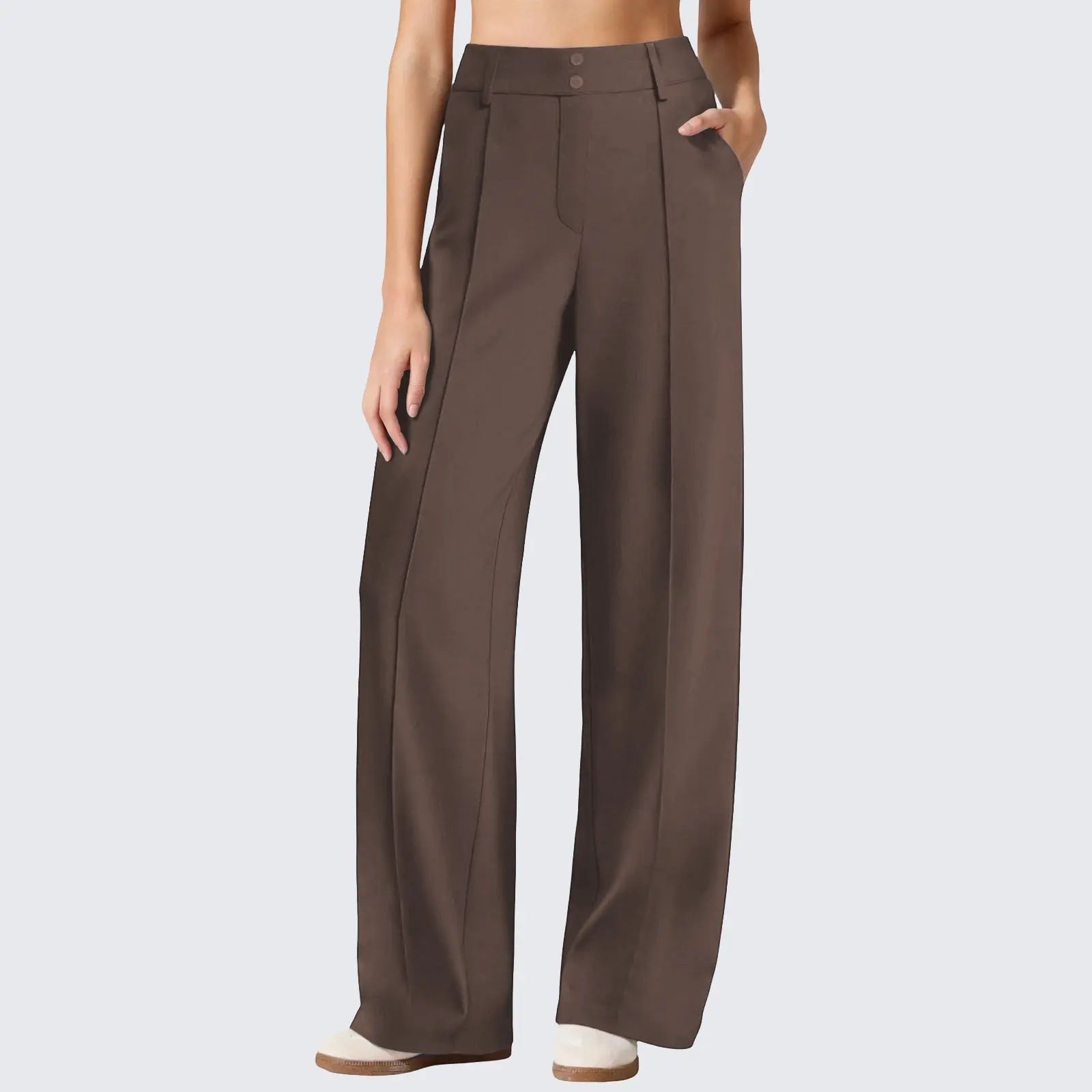 Women's High-Rise Straight Leg Ponte Pants