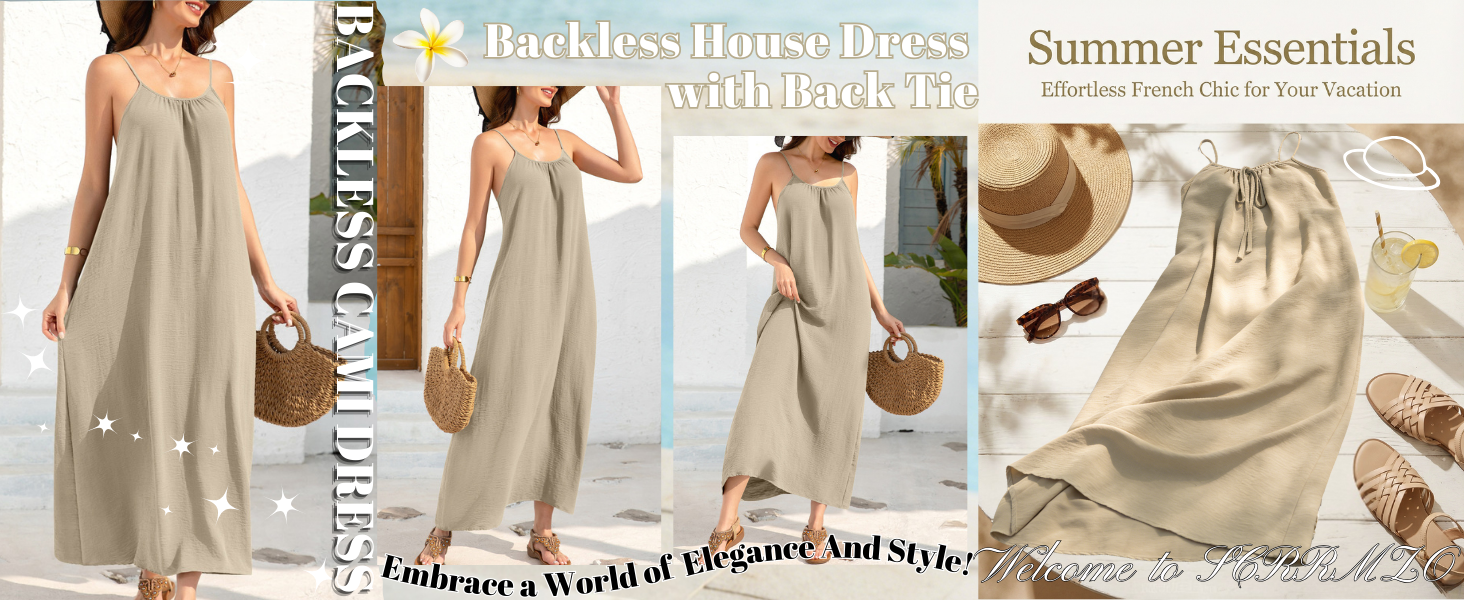 Backless Cami Dresses for Women