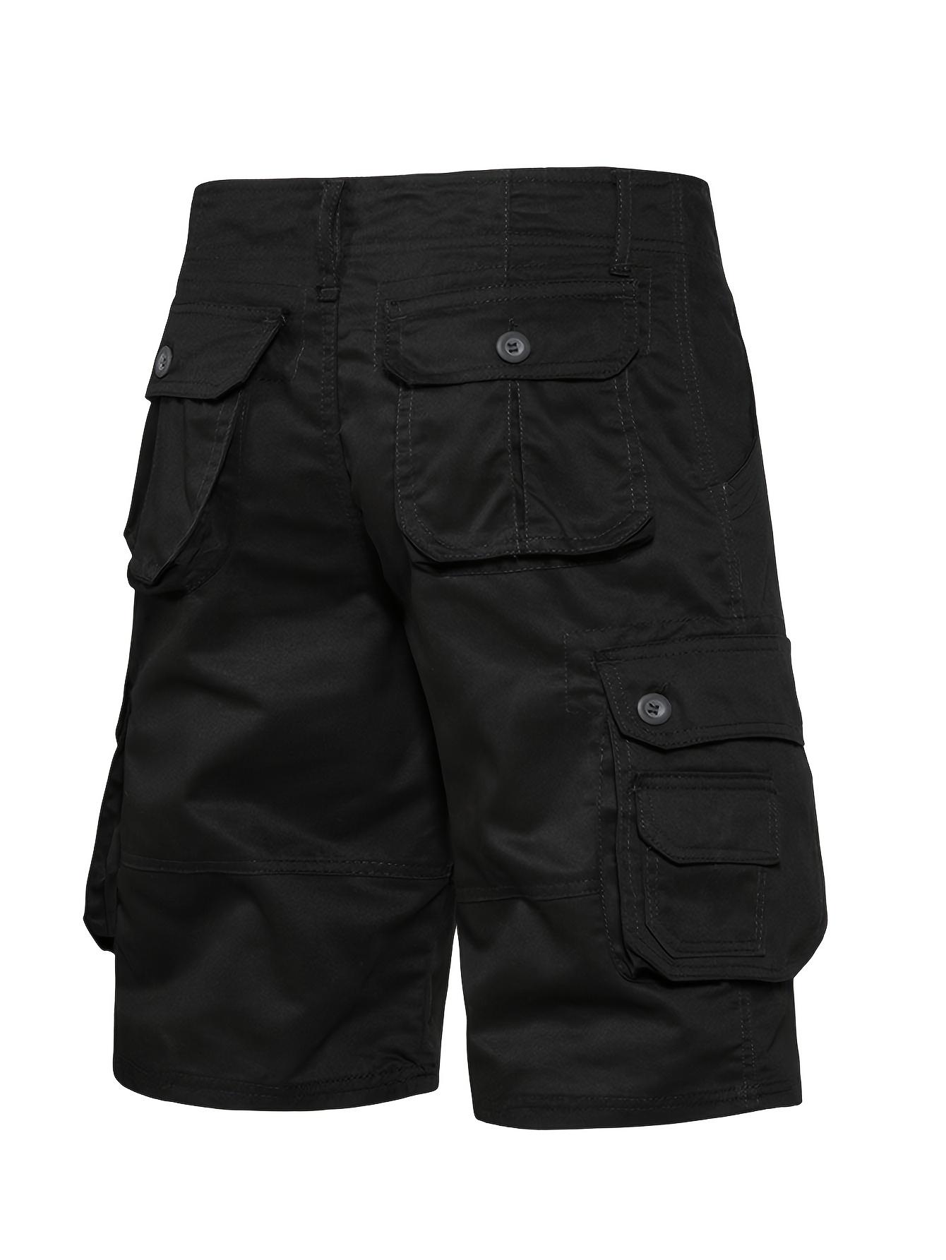 6-pack men’s cargo pants, tactical men’s shorts, men’s shorts with multifunctional pockets, suitable for golf and outdoor activities, men’s hiking shorts, wear-resistant, wrinkle-resistant, breathable shorts