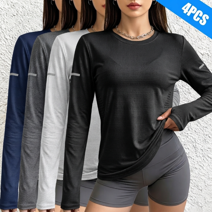 Set of 4 women’s long-sleeve shirts — very casual wear