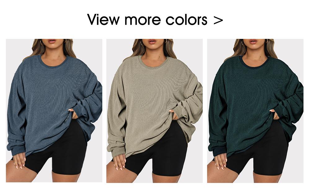Aleumdr Women's Plus Size Oversized Corduroy Sweatshirt, Casual Crewneck Long Sleeve Lightweight Pullover, Baggy, Longsleeves, Lightweight Sweatshirt, Loose Aleumdr Women's Plus Size Oversized Corduroy Sweatshirt, Casual Crewneck Long Sleeve Lightweight Pullover, Baggy, Longsleeves, Lightweight Sweatshirt, Loose