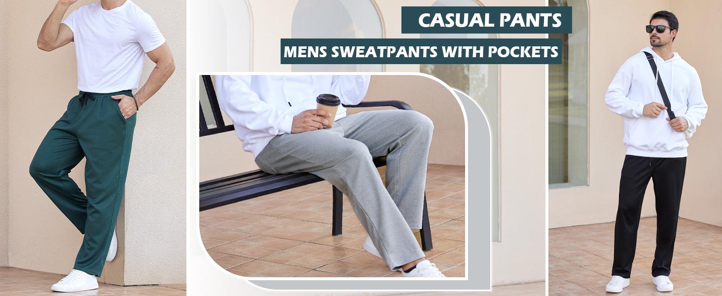 4-Pack Men's Loose Fitting Casual Pants for Fall Relaxed Fit Oversize Clothing Comfortable Drawstring Lounge Pants with Pockets Workout Stylish Black And Deep Gray, Beige 4-Pack Men's Loose Fitting Casual Pants for Fall Relaxed Fit Oversize Clothing Comfortable Drawstring Lounge Pants with Pockets Workout Stylish Black And Deep Gray, Beige