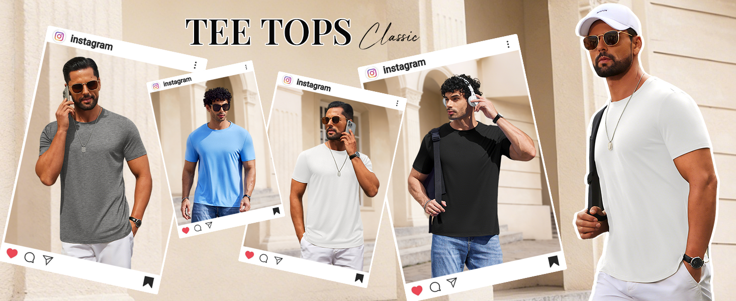 mens casual t shirt