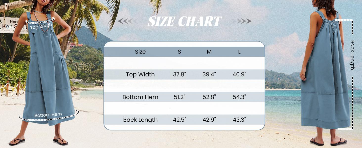 Yeokou Women's Barrel Midi Dress Sleeveless Strappy Maxi Dress with Big Pockets & Adjustable Straps Minimalist Basic Casual Fall Dress,summerwins,summeroutfits,vacationoutfits,beachoutfits