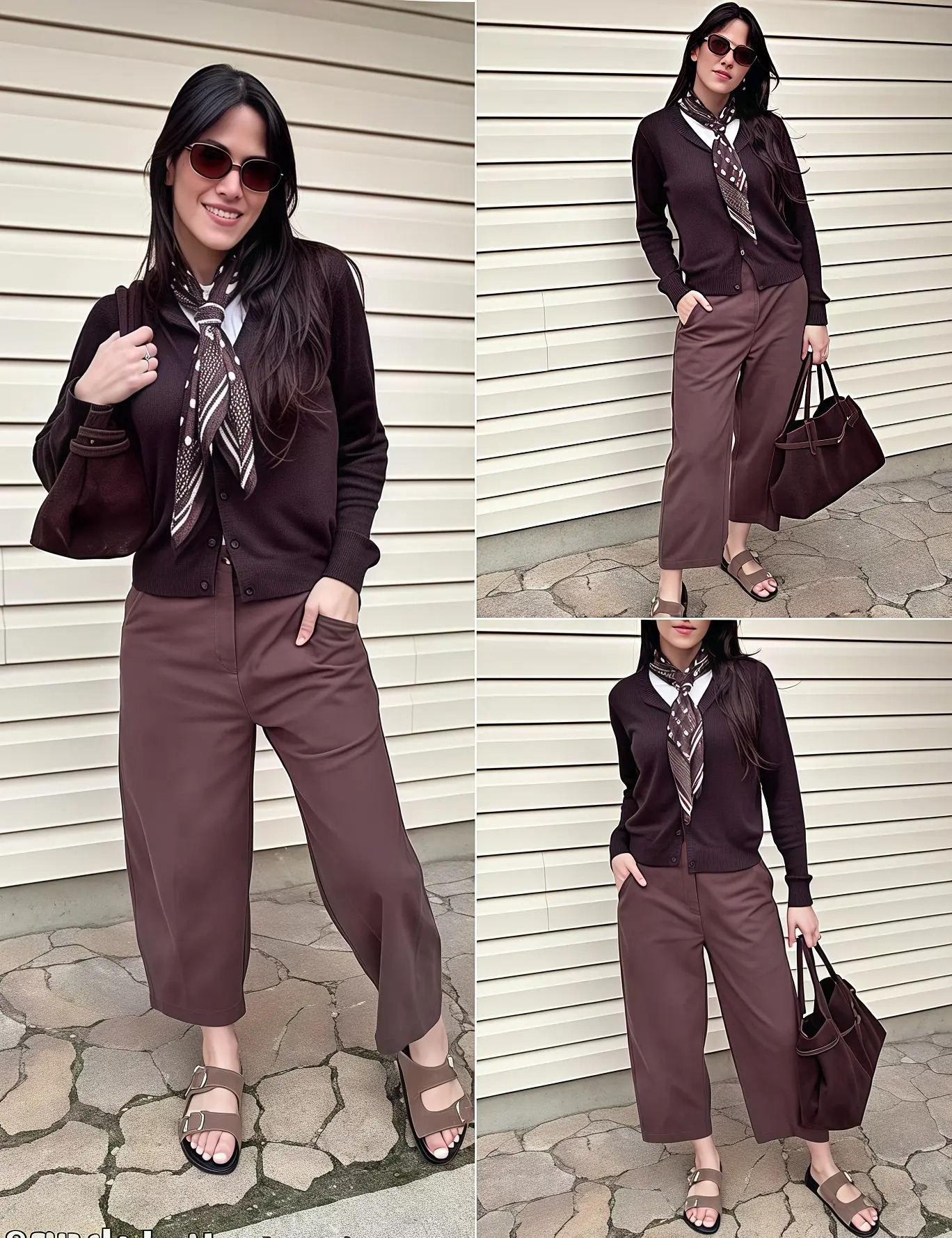 Women's High Waist Linen Blend Wide Leg Pants Casual Baggy Pull On Summer Trousers with Pockets & Zipper