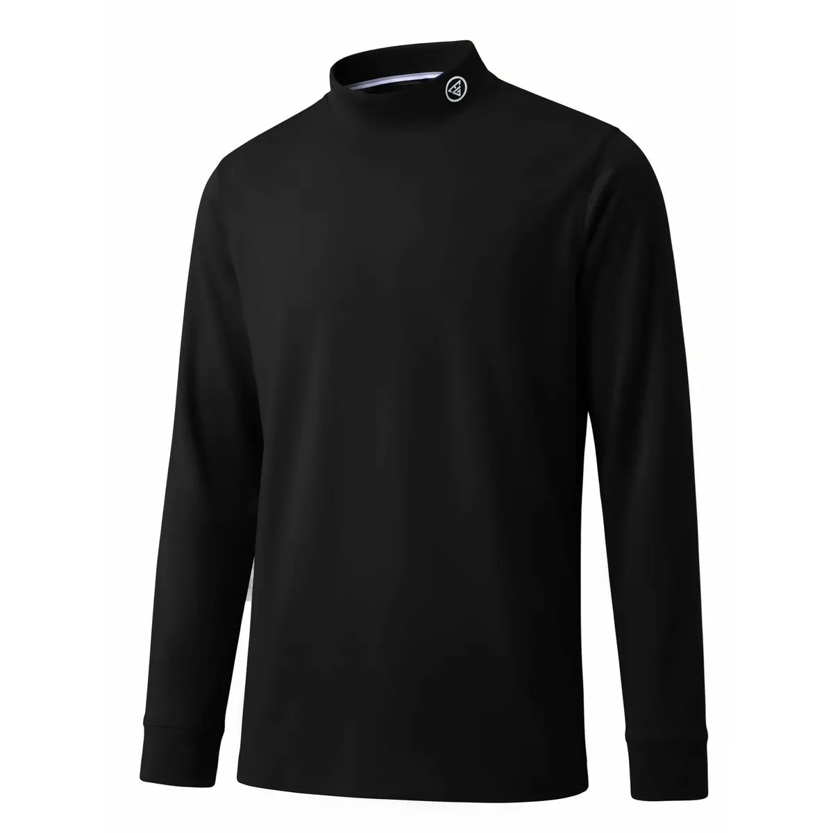 Men's Heather Mock Neck Thermal Long Sleeve Top, Basic Soft Undershirt Knit Sweater for Golf & Daily Casual Wear