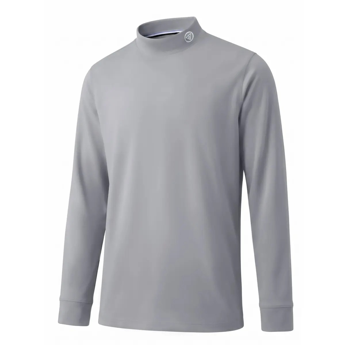 Men's Heather Mock Neck Thermal Long Sleeve Top, Basic Soft Undershirt Knit Sweater for Golf & Daily Casual Wear