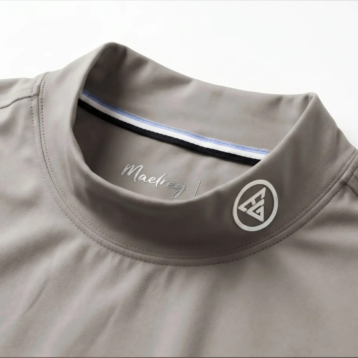Men's Heather Mock Neck Thermal Long Sleeve Top, Basic Soft Undershirt Knit Sweater for Golf & Daily Casual Wear