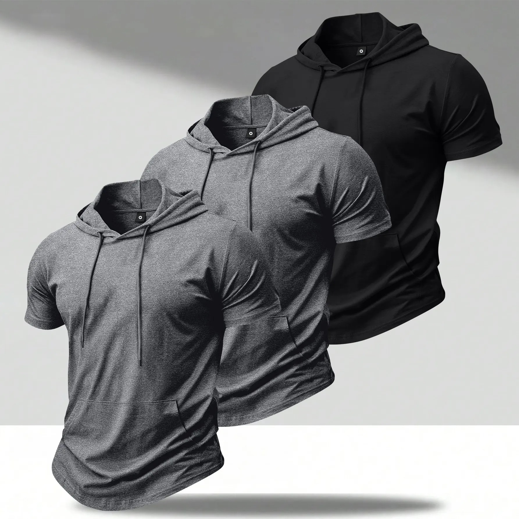 Men's Lightweight Short Sleeve Hooded T-Shirt