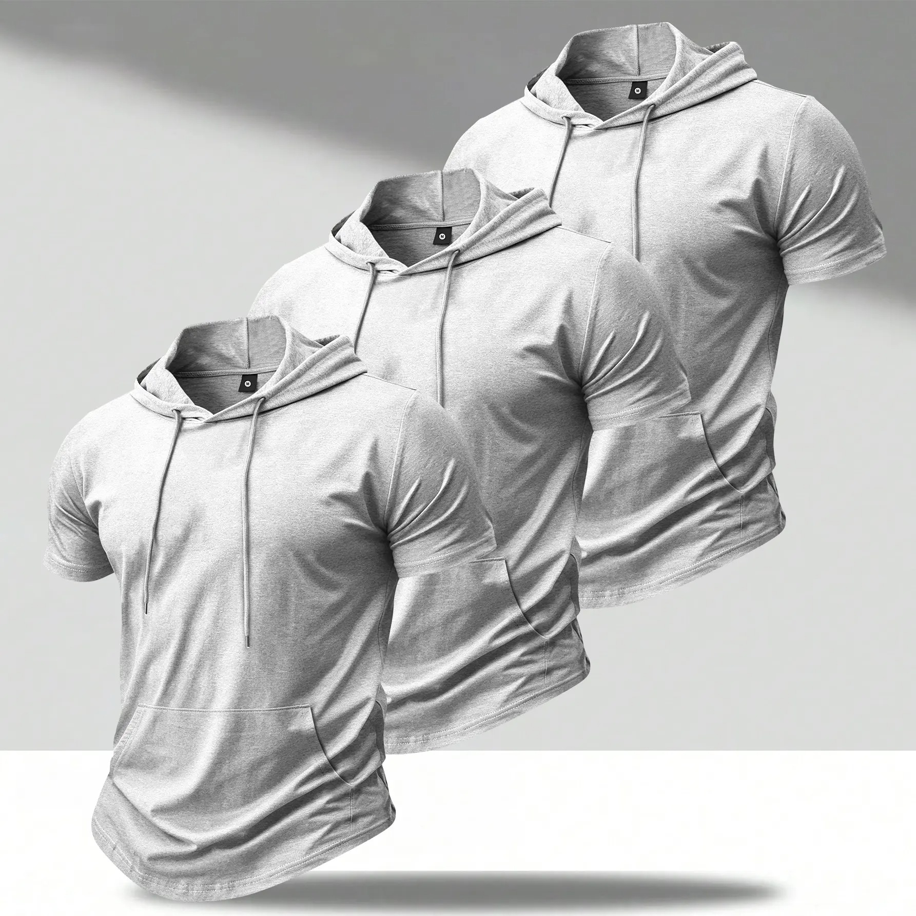 Men's Lightweight Short Sleeve Hooded T-Shirt