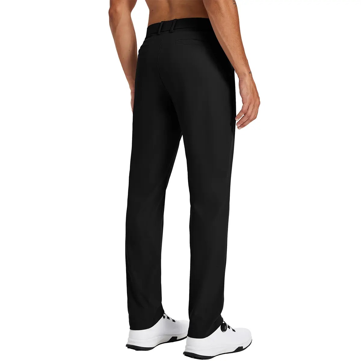 Men's Straight Fit Button Golf Pants Lightweight Quick Dry Stretch Business Casual Work Trousers