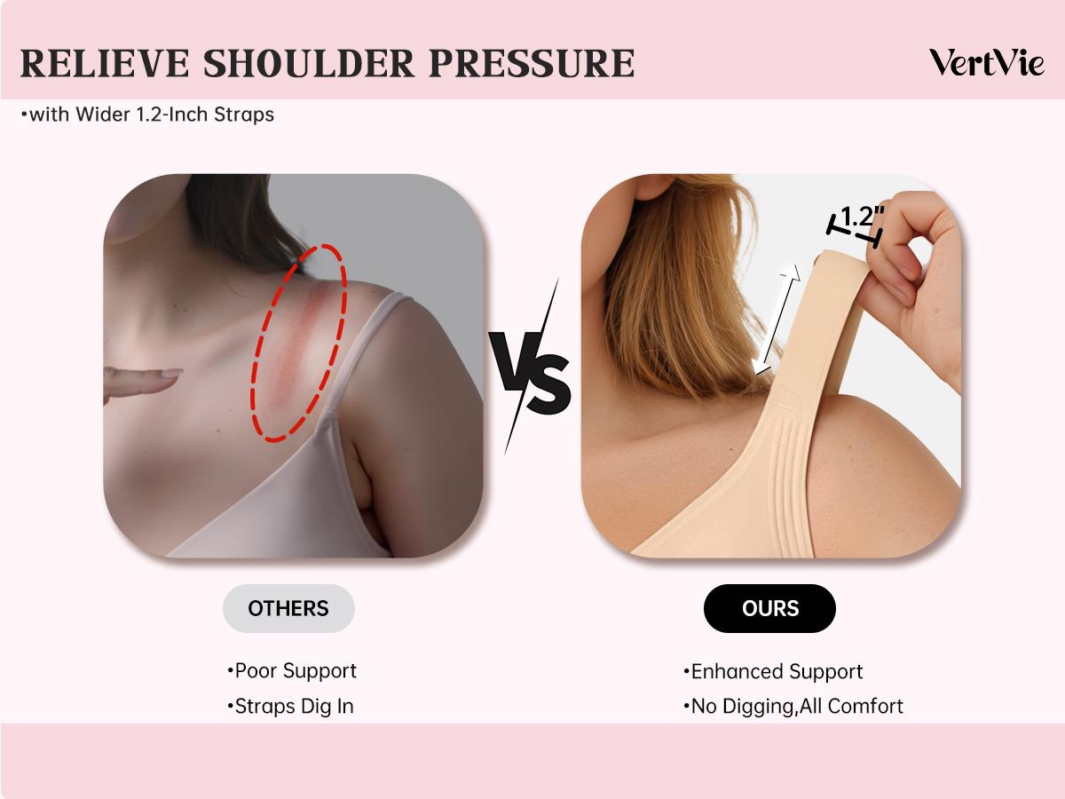 Vertvie|GRACE Classic T-Shirt Bra, Jelly Bras, Wireless Full Coverage for All Day Comfort Vertvie|GRACE Classic T-Shirt Bra, Jelly Bras, Wireless Full Coverage for All Day Comfort