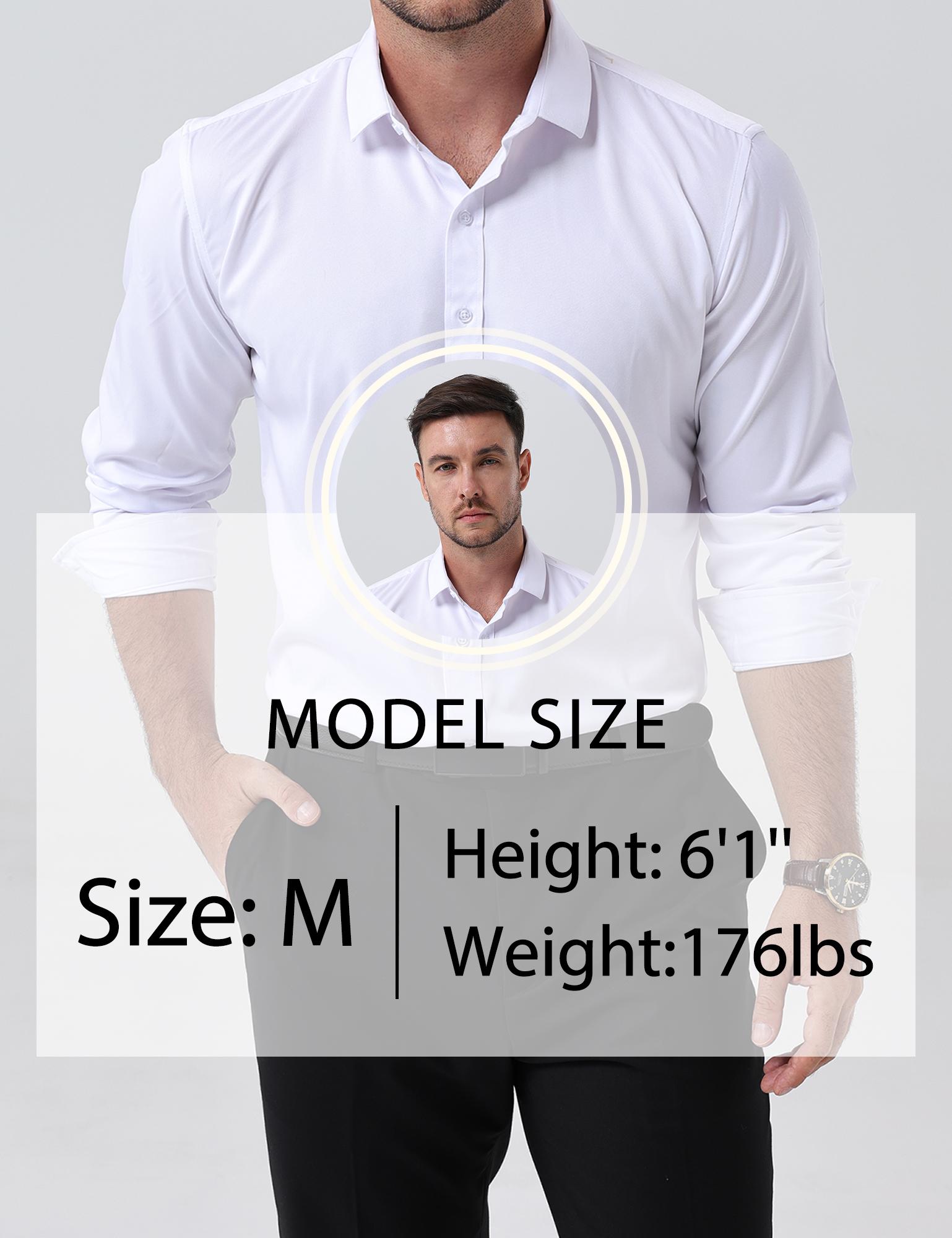 ZEROYAA Men's Long Sleeve Dress Shirt Modern Slim Fit Wrinkle-Free Casual Business Button Up Shirts Elegant Smooth Satin Finish Menswear,back to school,back to school shopping ZEROYAA Men's Long Sleeve Dress Shirt Modern Slim Fit Wrinkle-Free Casual Business Button Up Shirts Elegant Smooth Satin Finish Menswear,back to school,back to school shopping