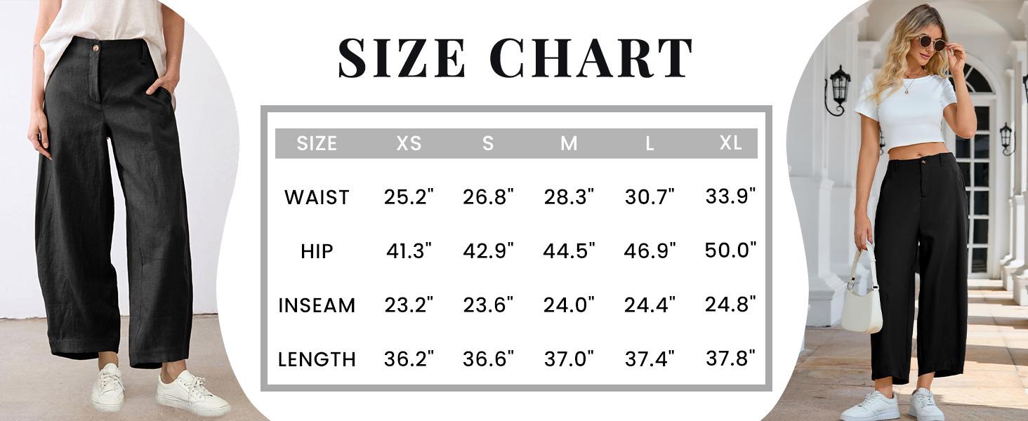 Tanming Women's Casual Baggy Linen Blend Pants, High Waisted Pull On Wide Leg Style with Pockets for Summer, Bottom, Cotton, Zip Tanming Women's Casual Baggy Linen Blend Pants, High Waisted Pull On Wide Leg Style with Pockets for Summer, Bottom, Cotton, Zip