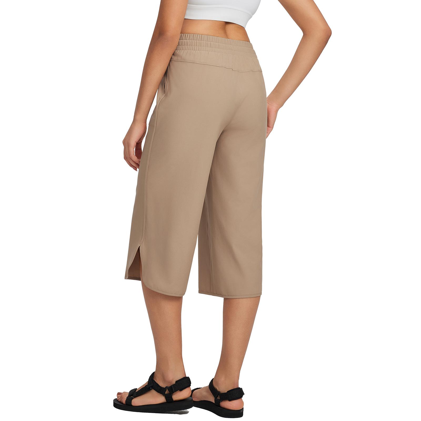 BALEAF Women's 20" Wide Leg Capri Pants High Waisted Tummy Control Casual Lounge Pants with Deep Pockets Quick Dry Lightweight Breathable UPF 50+ Sun Protection for Travel Teacher Everyday Walking Vacation Commuting Outdoor Summer Active Wear BALEAF Women's 20" Wide Leg Capri Pants High Waisted Tummy Control Casual Lounge Pants with Deep Pockets Quick Dry Lightweight Breathable UPF 50+ Sun Protection for Travel Teacher Everyday Walking Vacation Commuting Outdoor Summer Active Wear