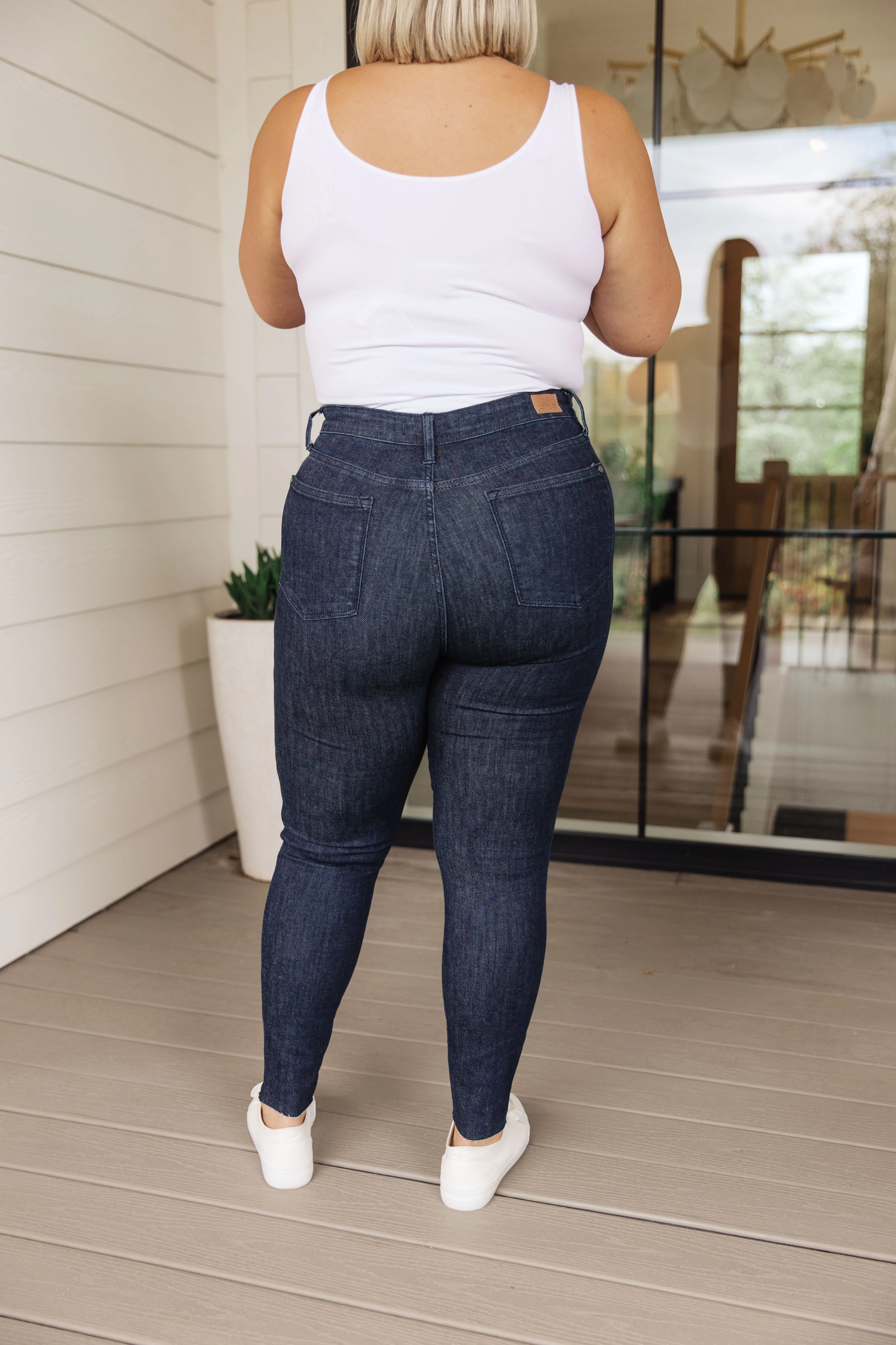 Blue Constance High Rise Control Top Skinny Jeans