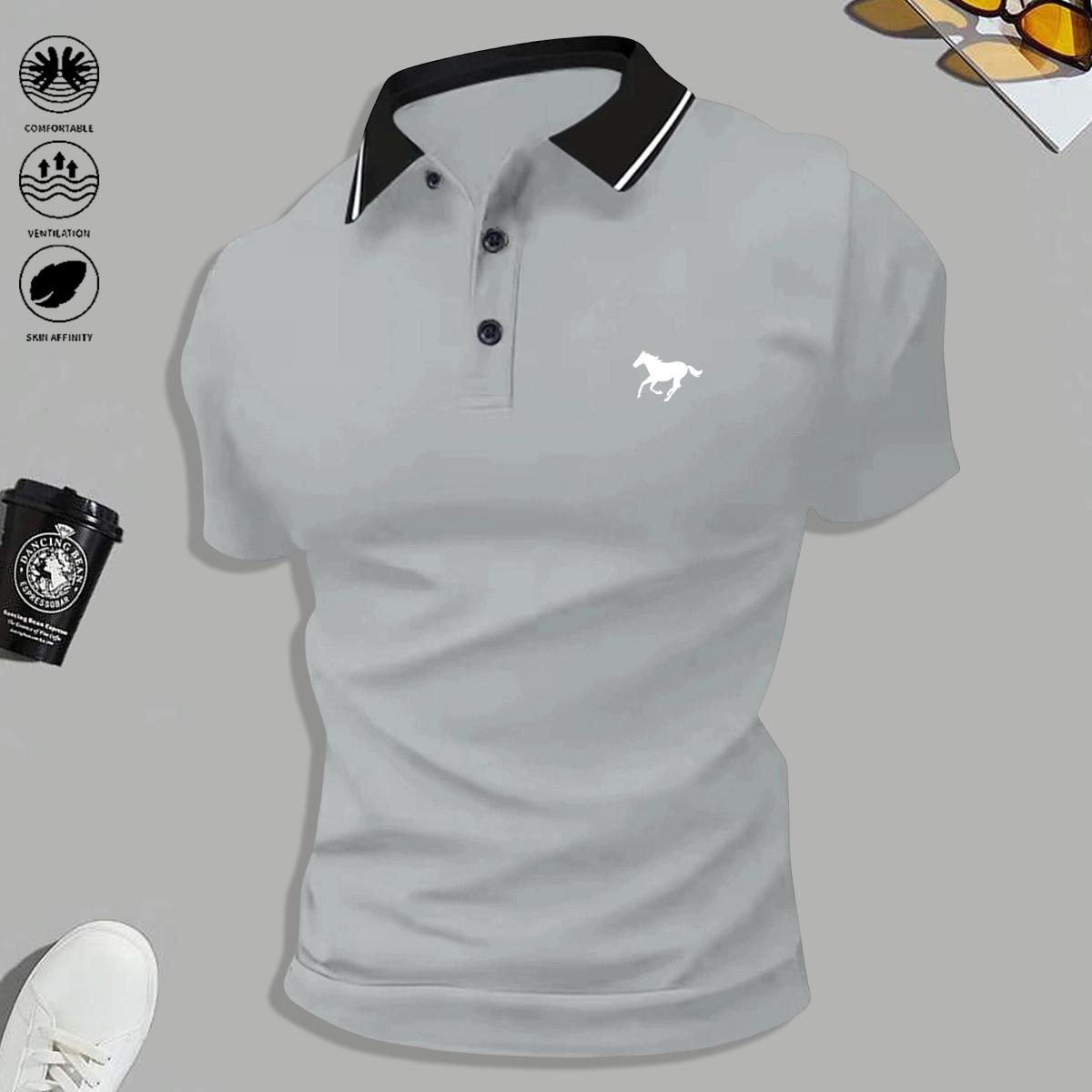 Men’s Casual Sporty Style 3-Piece Short-Sleeve Polo Shirt Set, Polyester Fabric, Outdoor-Ready, Ideal for Outdoor Sports & Golf, Summer Menswear, Clothing Men’s Casual Sporty Style 3-Piece Short-Sleeve Polo Shirt Set, Polyester Fabric, Outdoor-Ready, Ideal for Outdoor Sports & Golf, Summer Menswear, Clothing