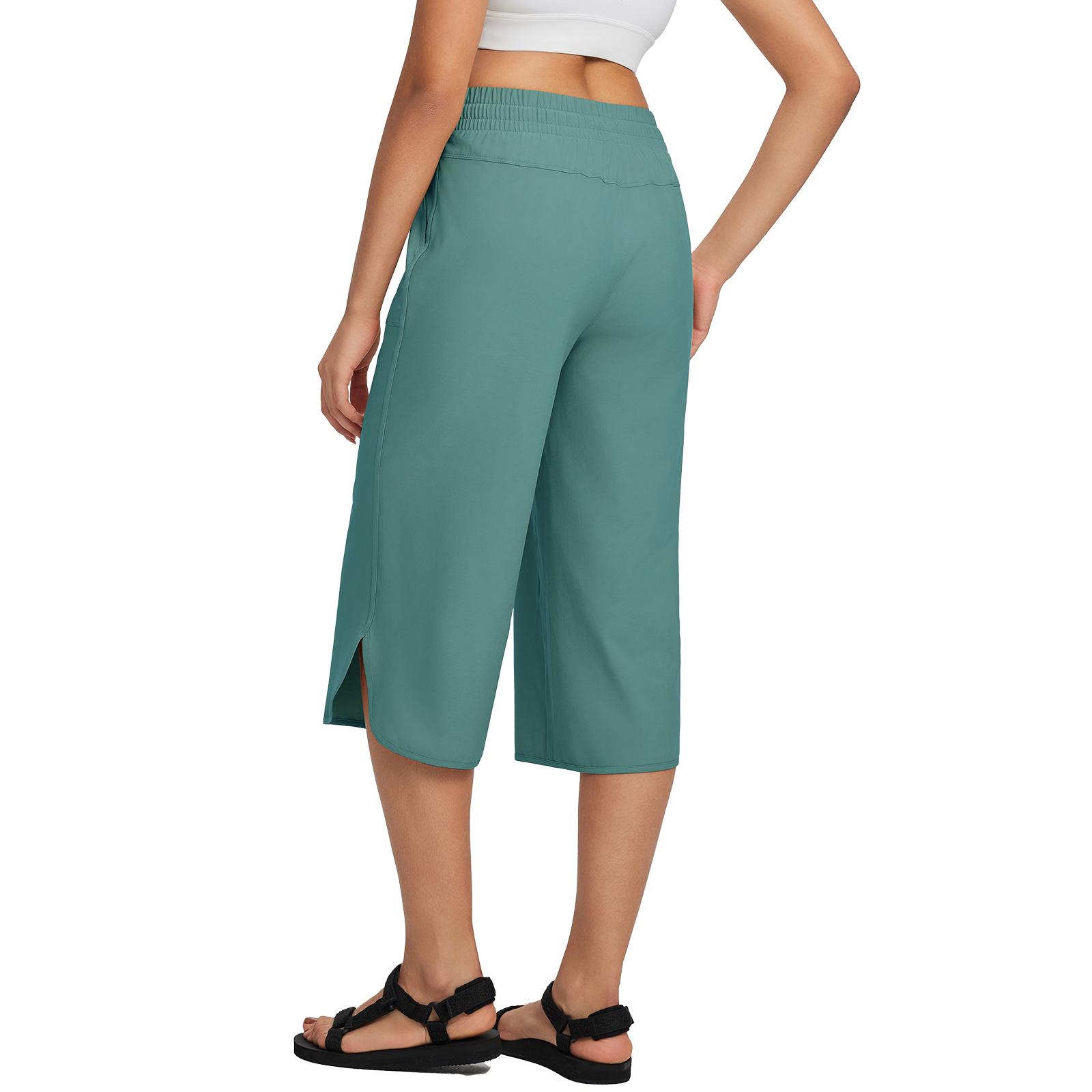 BALEAF Women's 20" Wide Leg Capri Pants High Waisted Tummy Control Casual Lounge Pants with Deep Pockets Quick Dry Lightweight Breathable UPF 50+ Sun Protection for Travel Teacher Everyday Walking Vacation Commuting Outdoor Summer Active Wear BALEAF Women's 20" Wide Leg Capri Pants High Waisted Tummy Control Casual Lounge Pants with Deep Pockets Quick Dry Lightweight Breathable UPF 50+ Sun Protection for Travel Teacher Everyday Walking Vacation Commuting Outdoor Summer Active Wear