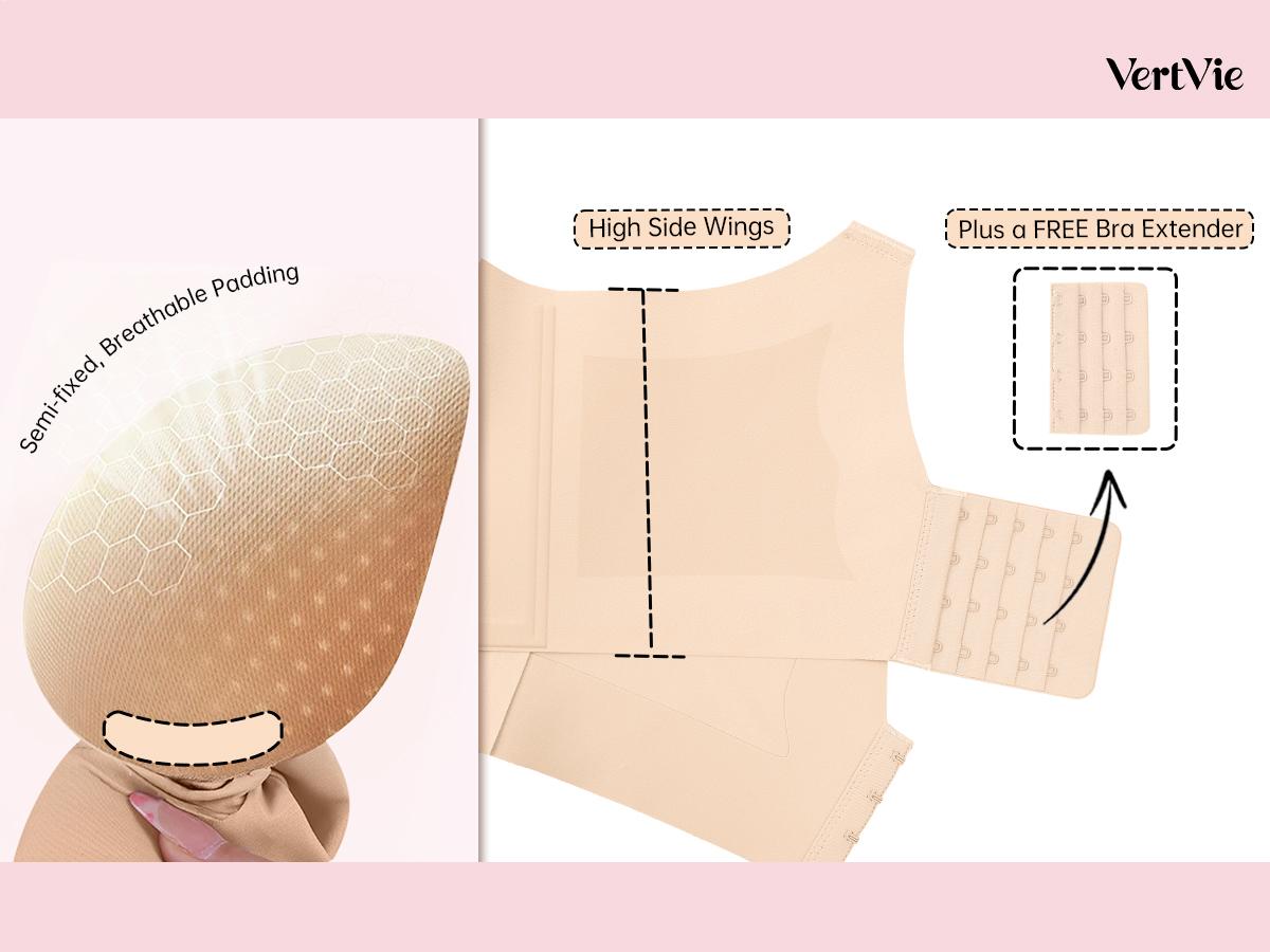Vertvie|GRACE Classic T-Shirt Bra, Jelly Bras, Wireless Full Coverage for All Day Comfort Vertvie|GRACE Classic T-Shirt Bra, Jelly Bras, Wireless Full Coverage for All Day Comfort