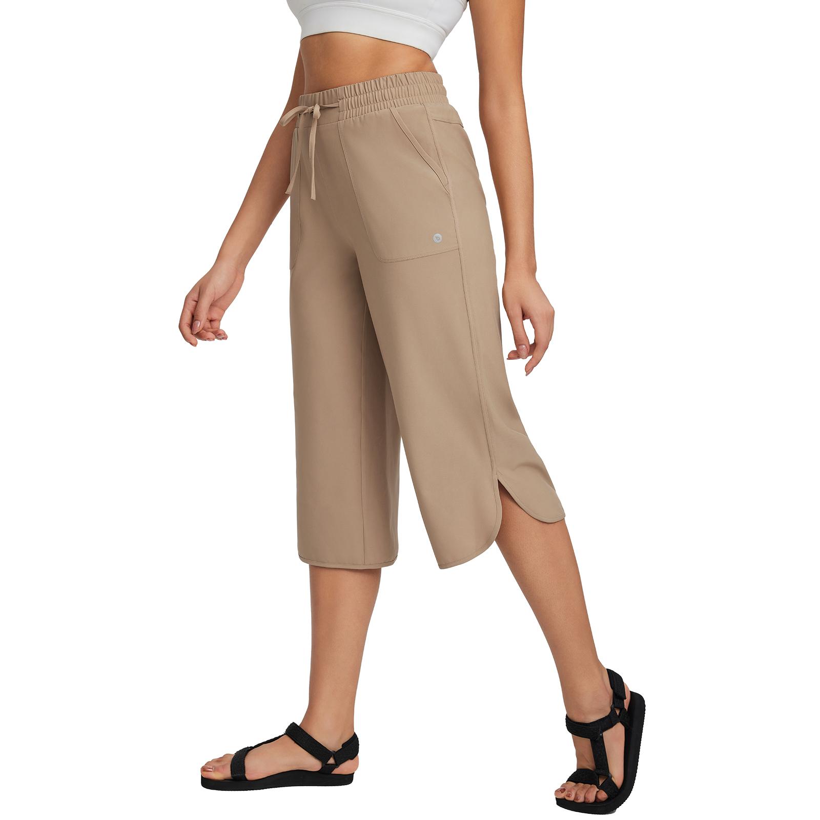 BALEAF Women's 20" Wide Leg Capri Pants High Waisted Tummy Control Casual Lounge Pants with Deep Pockets Quick Dry Lightweight Breathable UPF 50+ Sun Protection for Travel Teacher Everyday Walking Vacation Commuting Outdoor Summer Active Wear BALEAF Women's 20" Wide Leg Capri Pants High Waisted Tummy Control Casual Lounge Pants with Deep Pockets Quick Dry Lightweight Breathable UPF 50+ Sun Protection for Travel Teacher Everyday Walking Vacation Commuting Outdoor Summer Active Wear