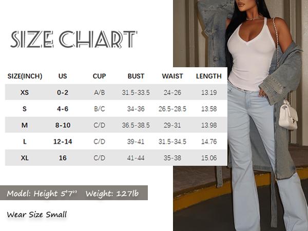 Danysu V Neck Racer Back Tank Top for Women Padded Ribbed Long Tank Fitted Basic Cami Tops Casual Chic Sleeveless Athletic Tank Top