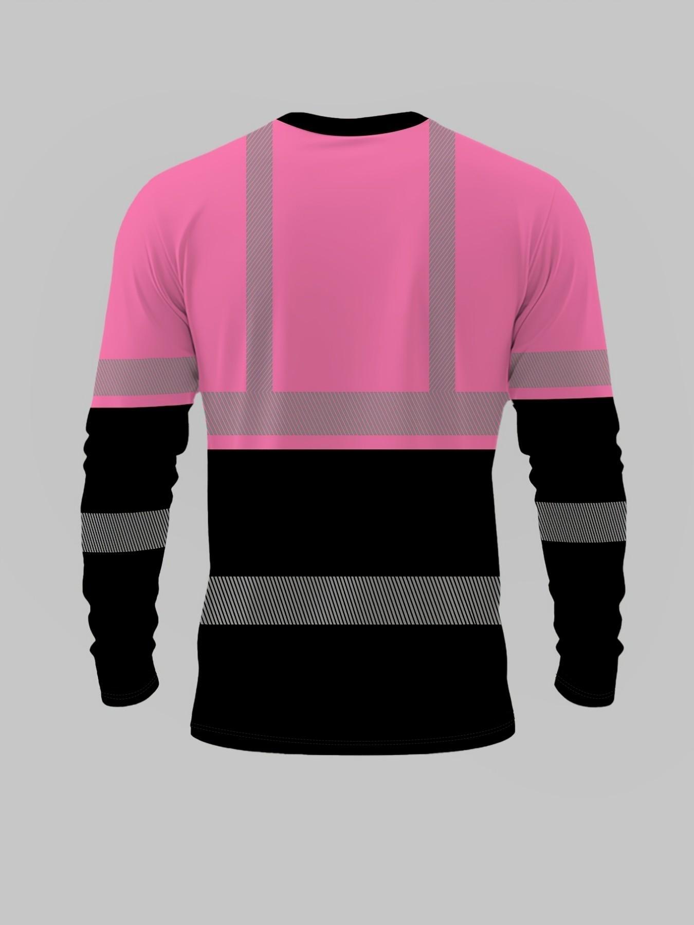 Men's Long Sleeve T-Shirt, Casual Style Tee, Menswear, Tops, Colorful Block-Striped, Multi-Color Options, Personalized Practical Style, Spring & Fall Fashion, Streetwear